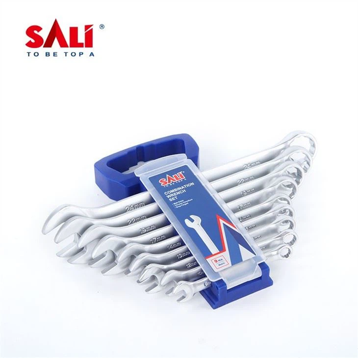 SALI 9 Pcs Combination Spanner Set Industrial-grade Hand Wrench Set Use For Household