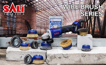 SALI Brand Twisted & Crimped Wire Cup Brush